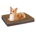 Veehoo Waterproof Dog Bed Large Size Dog-Plush Sherpa Large Washable Dog Bed with Removable Cover & Waterproof Inner Liner Soft Fluffy Orthopedic Dog Bed for Crate with Nonslip Bottom
