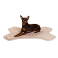 Dog Crate Pad 20"*28"*1" Crate Bed Cute Bone Shape Non-Skid Kennel Pad Rubber Backing Memory Foam for Dog Bed Mat Machine Washable