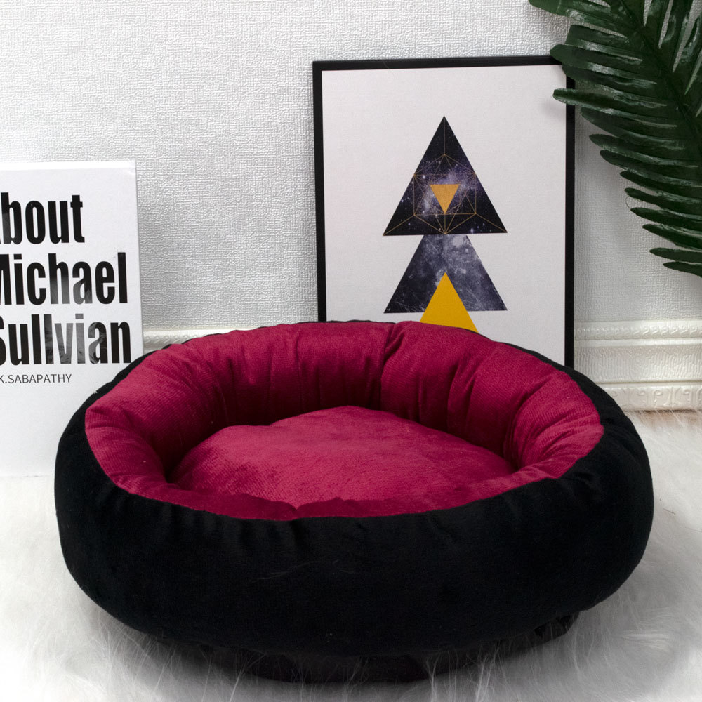 Breathable Octagonal Dog Bed with Plush Cushion