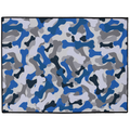 Bone Camo Blue Dog Mat