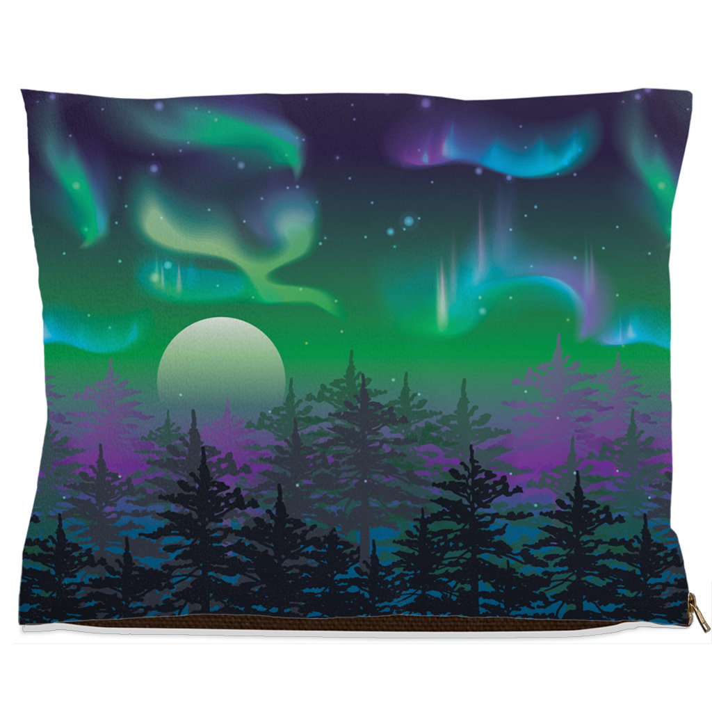 Northern Lights Dog Bed