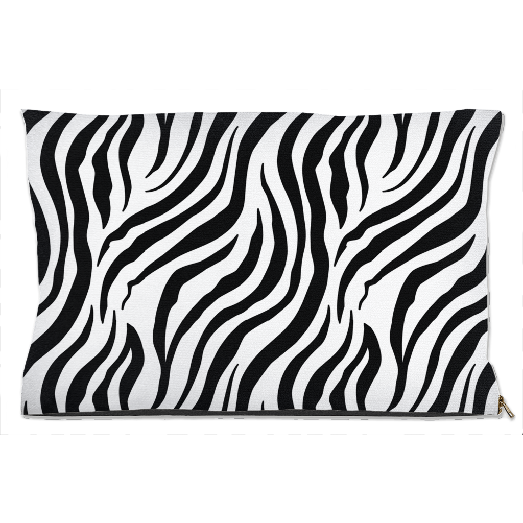 Zebra Print Dog Bed