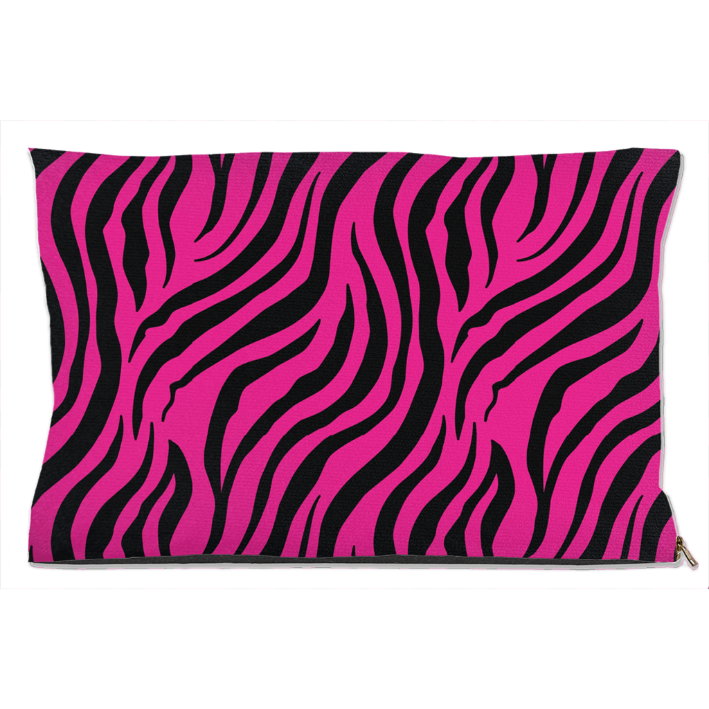 Zebra Pink Dog Bed