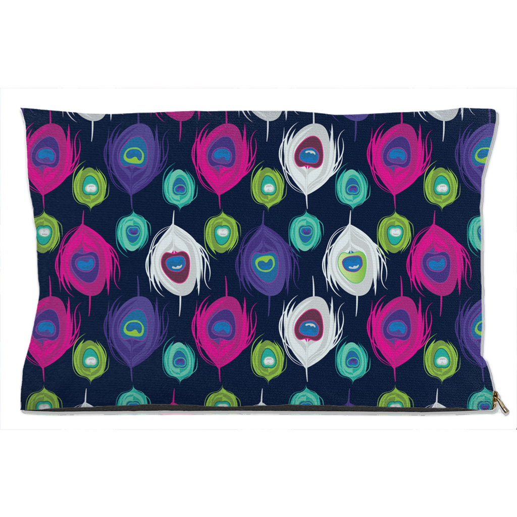 Peacock Splash Dog Bed