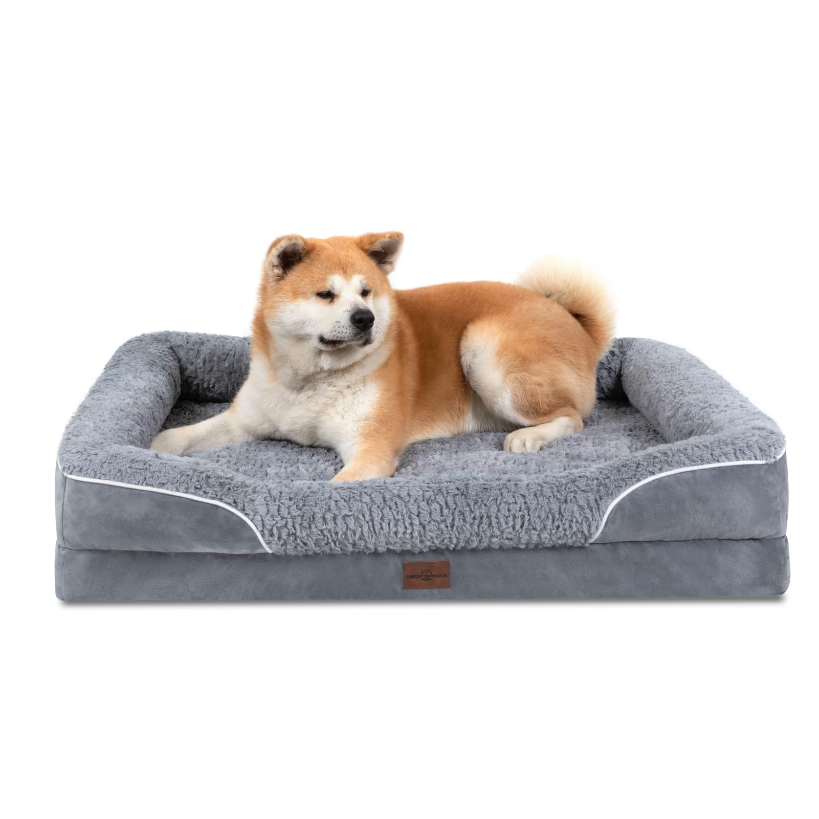 Comfort Expression: Orthopedic Dog Beds for Extra Large Dogs Waterproof Extra Large Dog Bed with 4 Sides Dog Couch Bed with Removable Washable Cover (Extra Large)