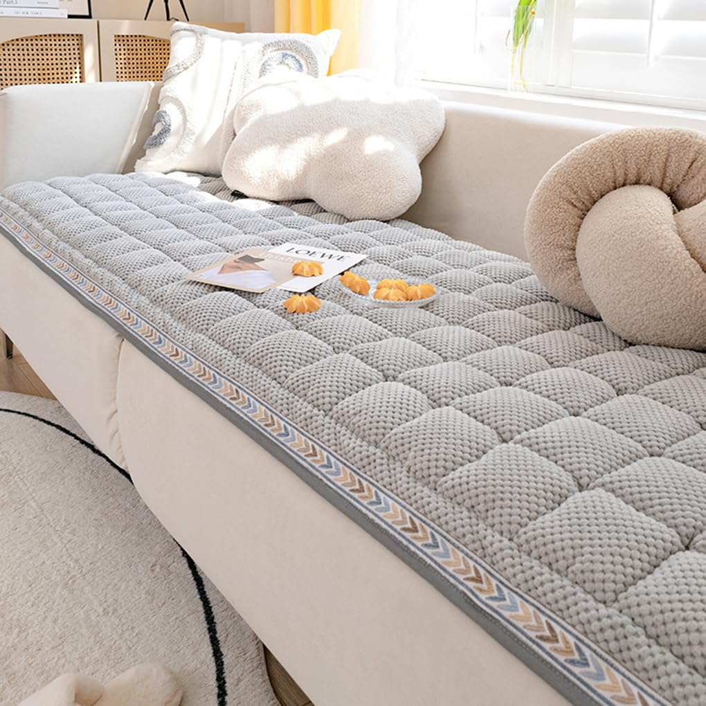 HOMEREFROM Pet Couch Cover for Sofa Dog Couch Cover Protector Couch Cover for Dogs Washable Non Slip Dog Bed Sofa Cover (27.55 * 59.05 Gray)