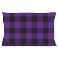 Buffalo Plaid Purple Dog Bed
