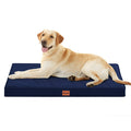 HIMEET- Indestructible Dog Bed with Durable Oxford Frame Extra Large Dog Bed 42 Inch Navy Waterproof Dog Bed XL Outdoor XLarge Dog Bed Washable XL Dog Bed for CreatJumbo Dog Bed for Huge Dogs