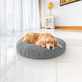 Muddy Mat® Cloud K-9 Bed for Dogs & Cats Soft & Relaxing Round Dog Bed Chenille Material Removable Cover Washable & Dryer Safe–Grey Large(40x40)