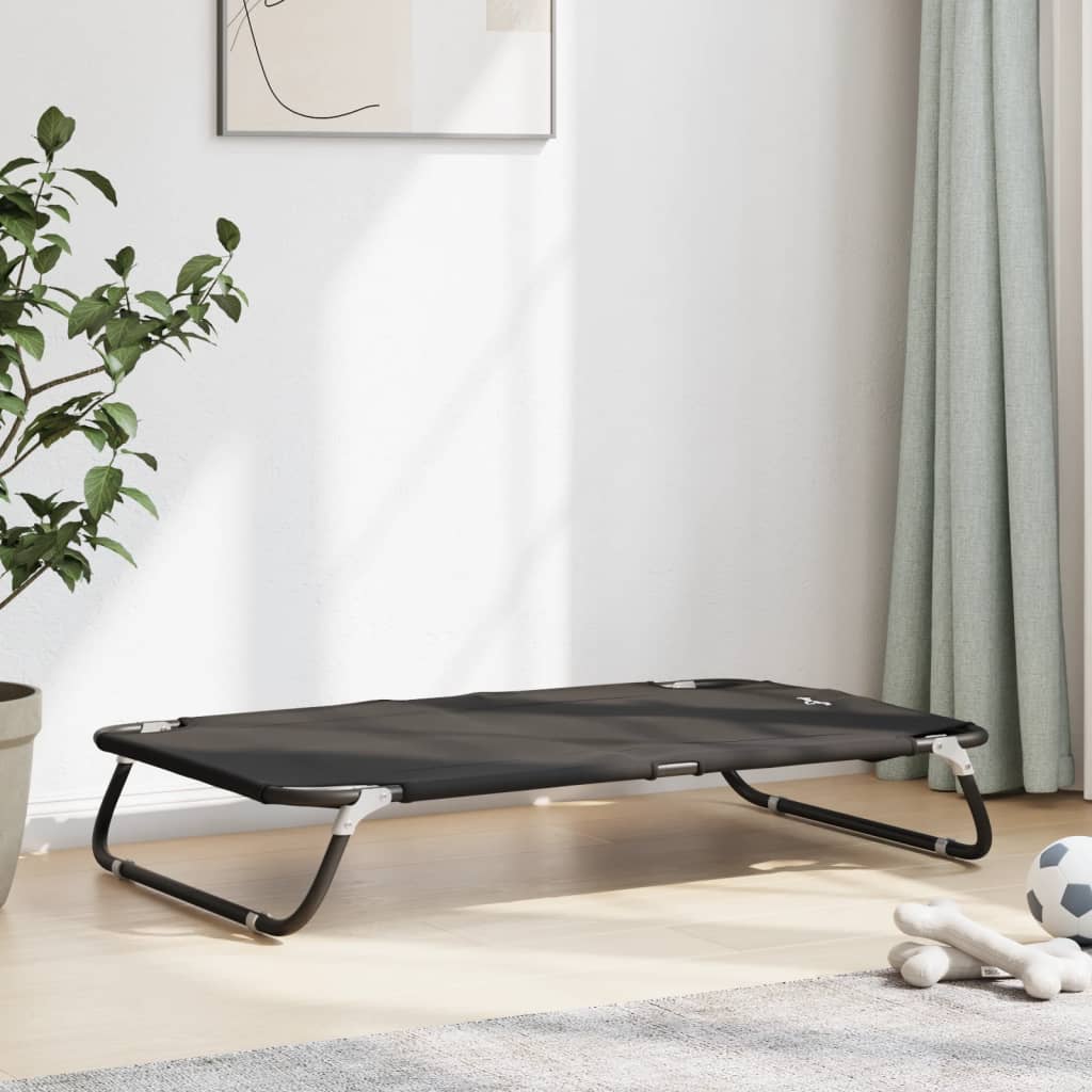 NNEVL Dog Bed Foldable Anthracite Oxford Fabric and Steel