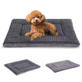 BVAGSS Dog Bed MatReversible Dog Crate Pad Memory Foam Dog Beds Soft Warm Pet Cushion for Small Medium Dogs Washable Pet Sleeping Mattress Kennel Bed Pad XH079 (24x18x1.6Light Grey)