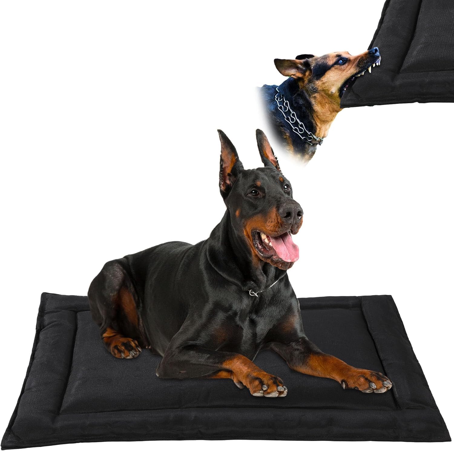 HOMBYS Chew Proof Dog Crate Pad for Small Medium & Large DogIndestructible Dog Bed for Aggressive ChewersMachine Washable Waterproof Dog Crate MatDurable Puppy Pads 22"x35"