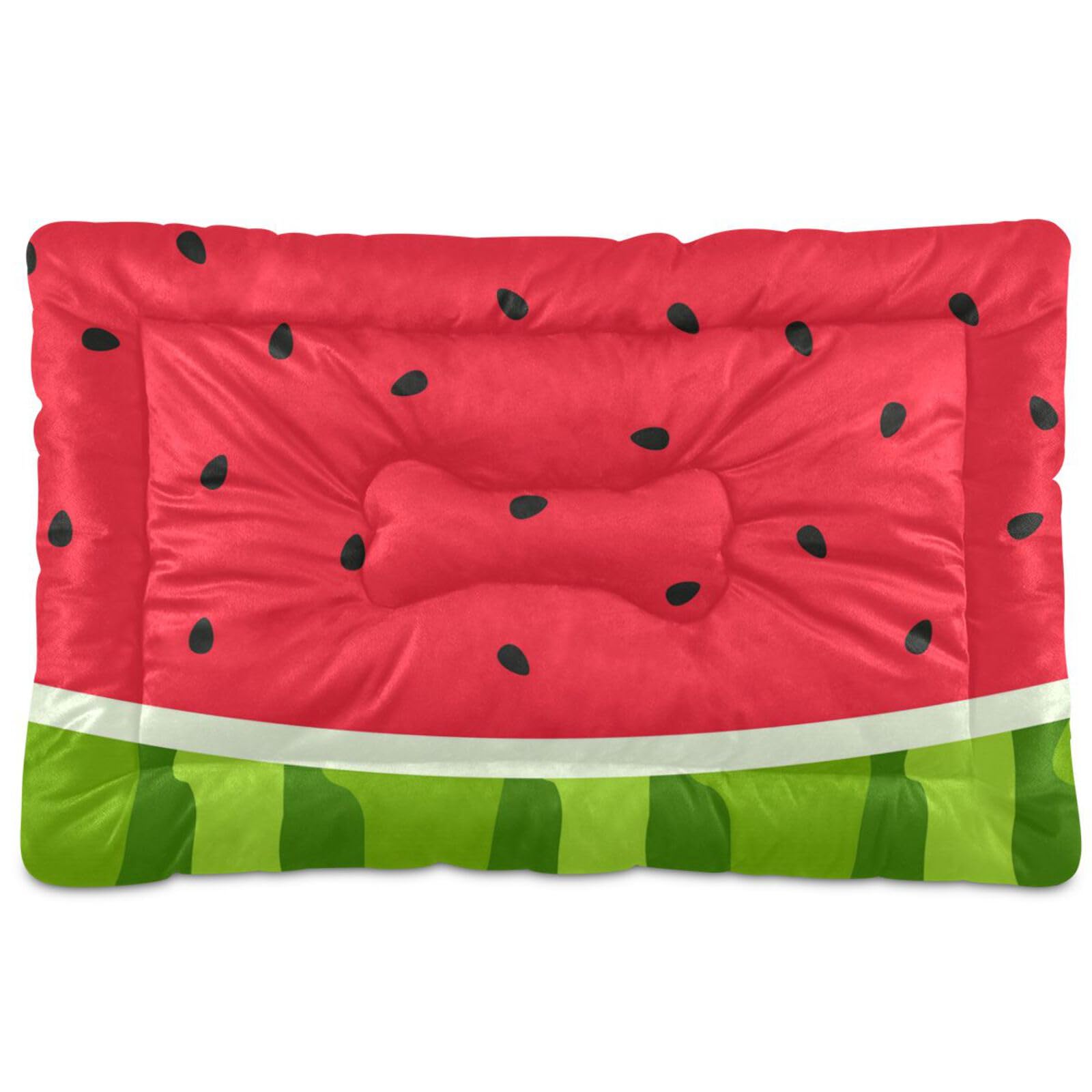 Sletend Pet Bed Watermelon Fruits Dog Bed Mat Absorbing Non Slip Pad Pet Sleeping Mat for Small Medium and Large Dogs Puppy Cat 36 in x 24 in