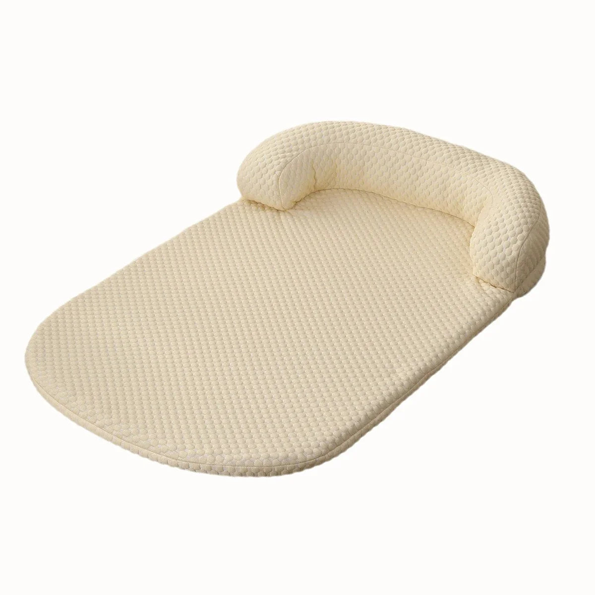 Breathable Large Dog Bed with Pillow Ice Silk Fabric
