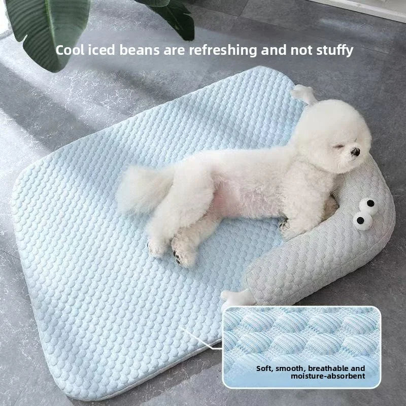 Breathable Summer Dog Bed Mat for Heatstroke Prevention