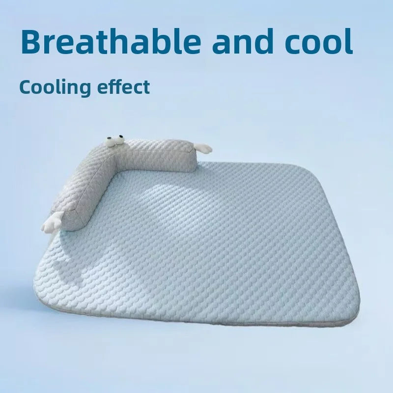 Breathable Summer Dog Bed Mat for Heatstroke Prevention