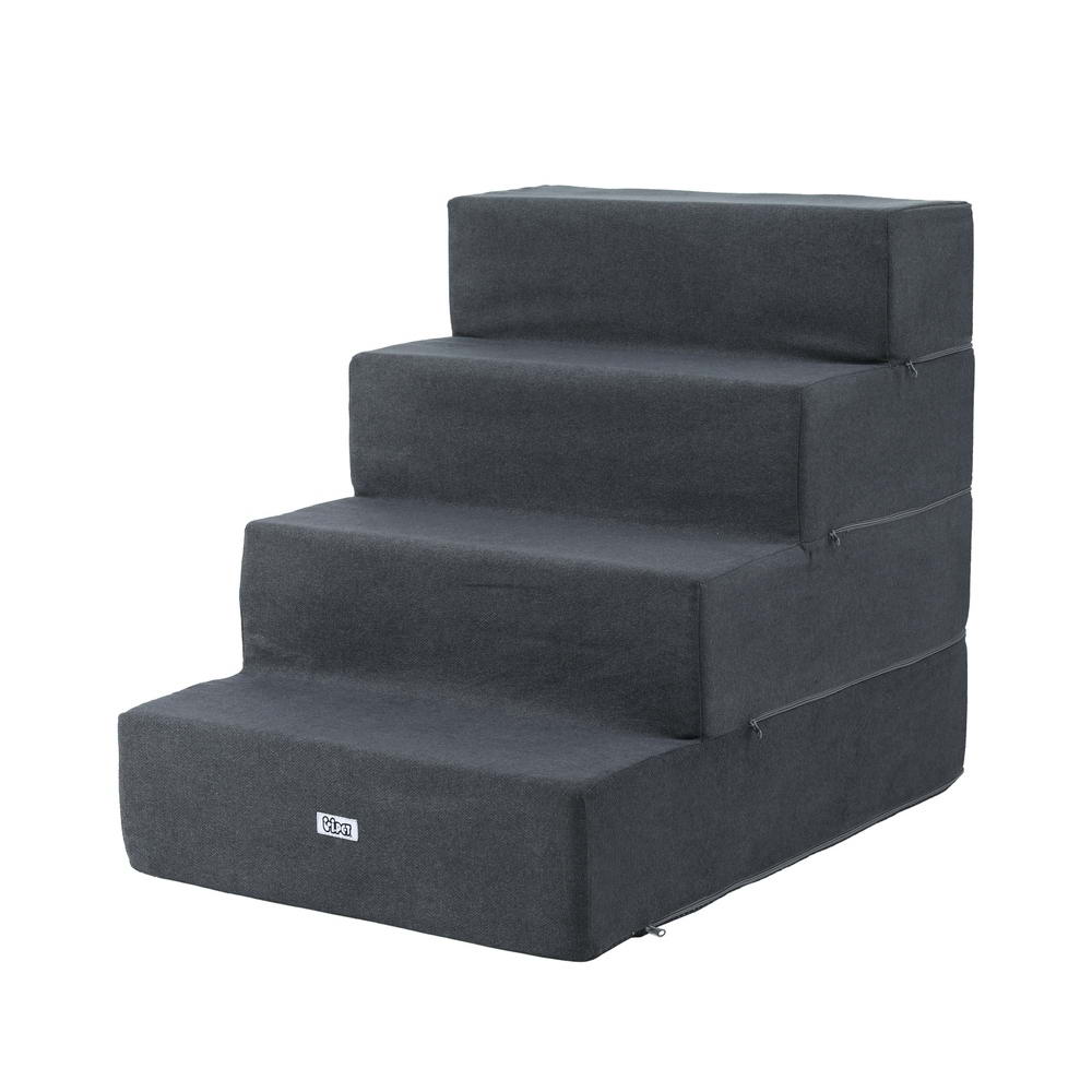 NNEDSZ Dog Ramp Foam Dog Cover Stairs Portable Cat Ladder For Sofa Bed 4 Steps