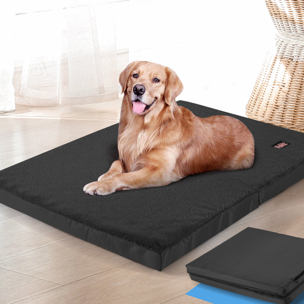 NNEIDS PaWz Pet Bed Foldable Dog Puppy Beds Black XX-Large