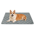 Lepawit Self Warming Dog Bed Pet Crate Pad for Indoor and Outdoor Washable Heating Dog Kennel Mats with Non-Slip Bottom for Small Medium and Large Dogs - Grey M:28"x45"