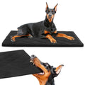 HOMBYS Indestructible Dog Bed Chewproof Dog Pad for Crazy Digger & Aggressive Chewers Waterproof Quilted Dog Mat Machine Washable Durable Puppy Crate Mats Kennel Pad (Black 22"x35")