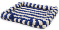 Felt Ball Dog Bed Wool Bed for Cats and Kittens Fabric Pet Beds Luxury Cat Dog Bed - Navy
