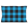 Buffalo Plaid Blue Dog Bed