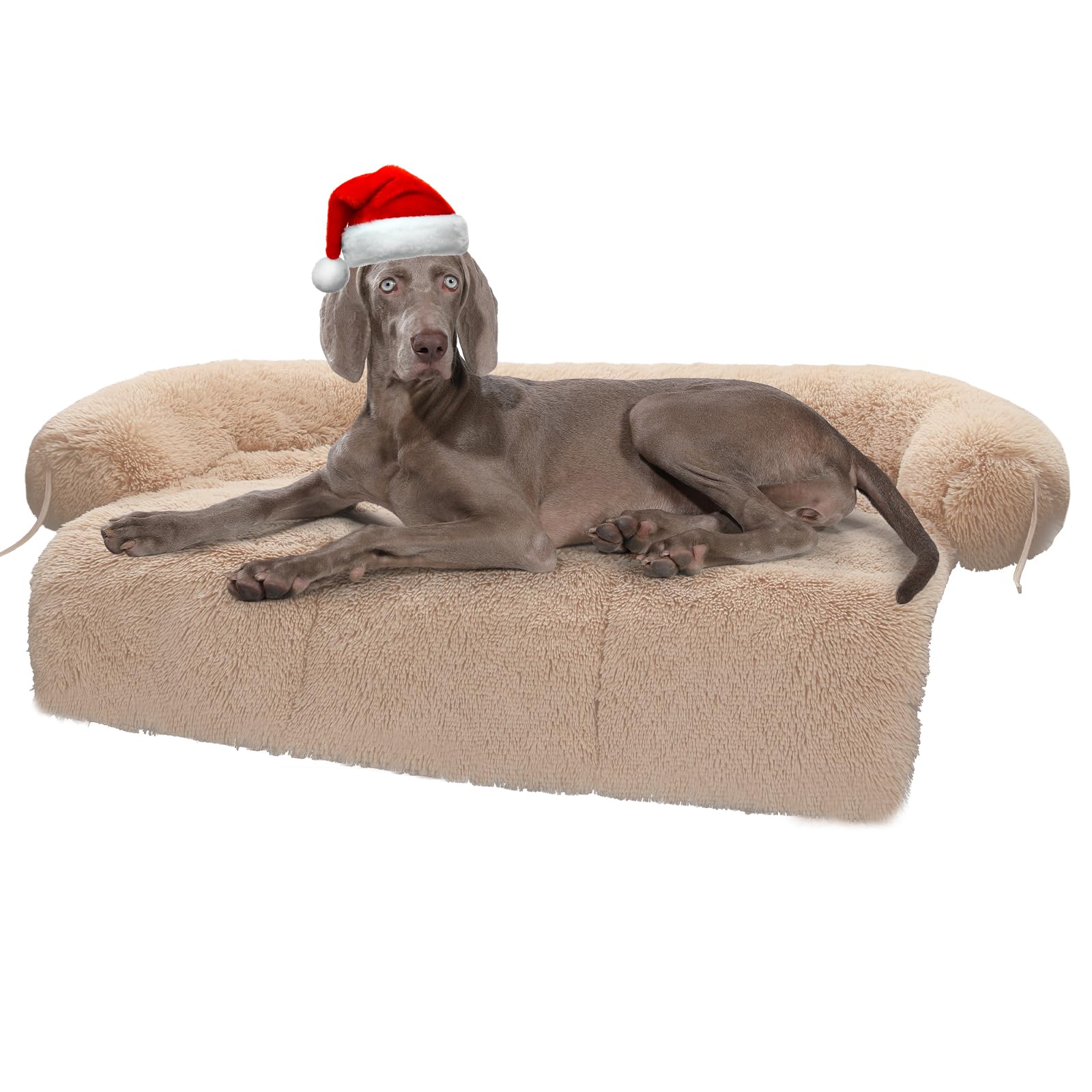 MUTTROS Dog Bed Large Sized Dog Fluffy Dog Bed Couch Cover Calming Large Dog Bed Washable Dog Mat for Furniture ProtectorPerfect for Small Medium and Large Dogs and Cats