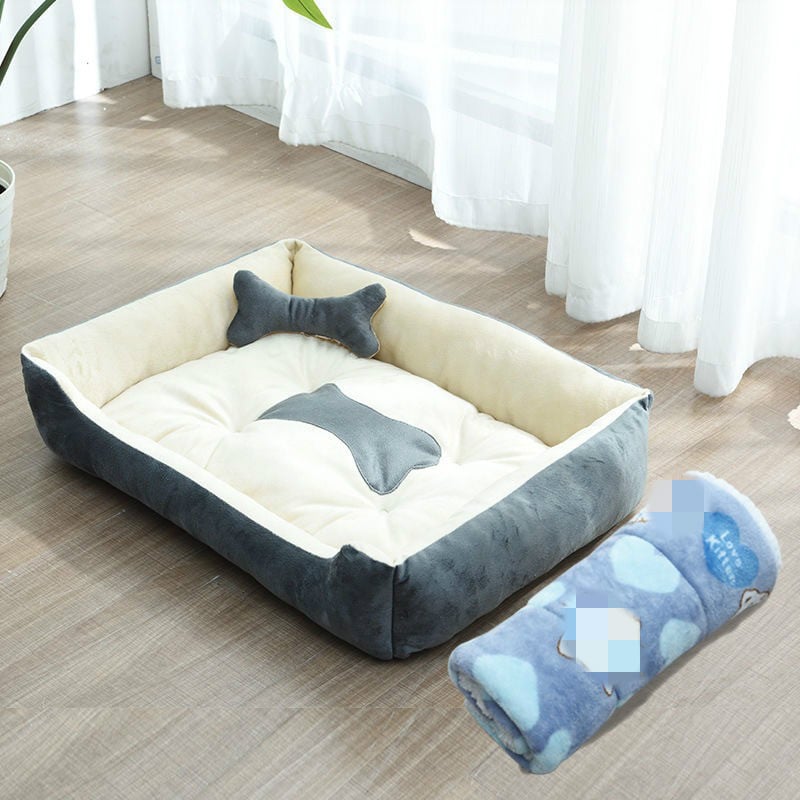 Four Seasons Golden Retriever Dog Bed and Mat
