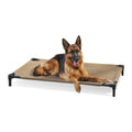 COOLAROO Cooling Elevated Dog Bed PRO Standard Fits in 48in Crate Easy Assembly Frame Nutmeg