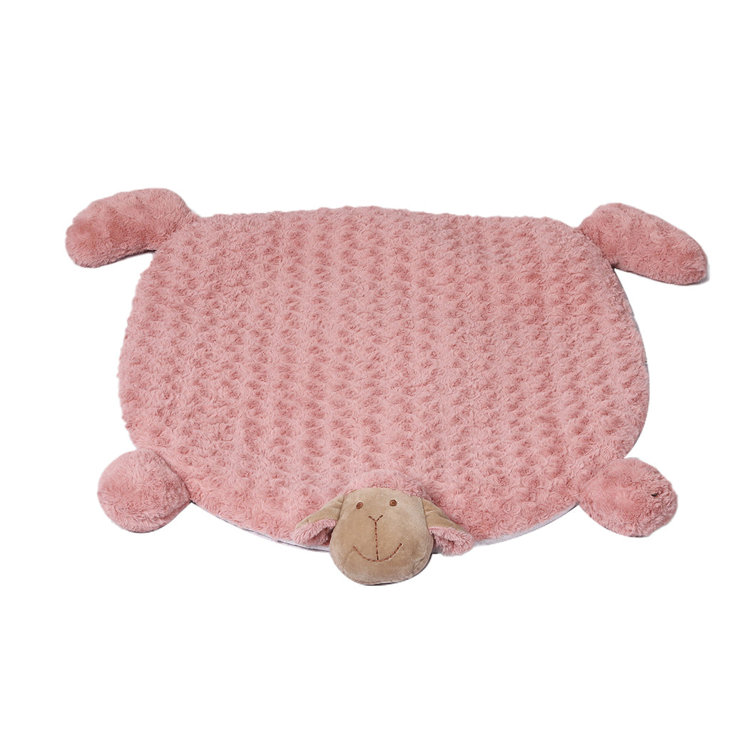 NNEIDS PaWz Pet Bed Cat Calming Beds Dog Squeaky L Pink Large