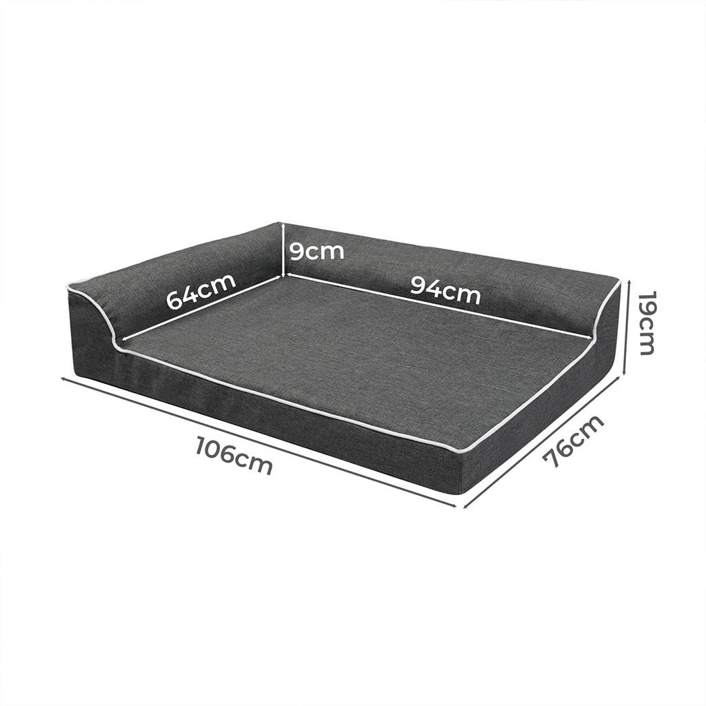 Pawz Orthopedic Dog Bed XL Grey
