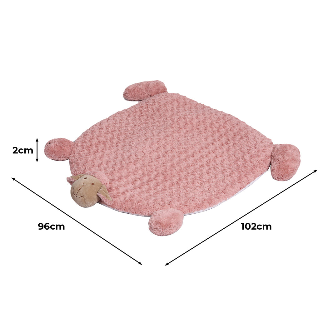 NNEIDS PaWz Pet Bed Cat Calming Beds Dog Squeaky L Pink Large